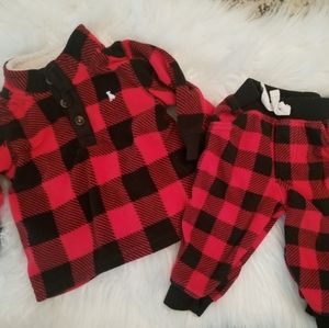 Buffalo plaid set
